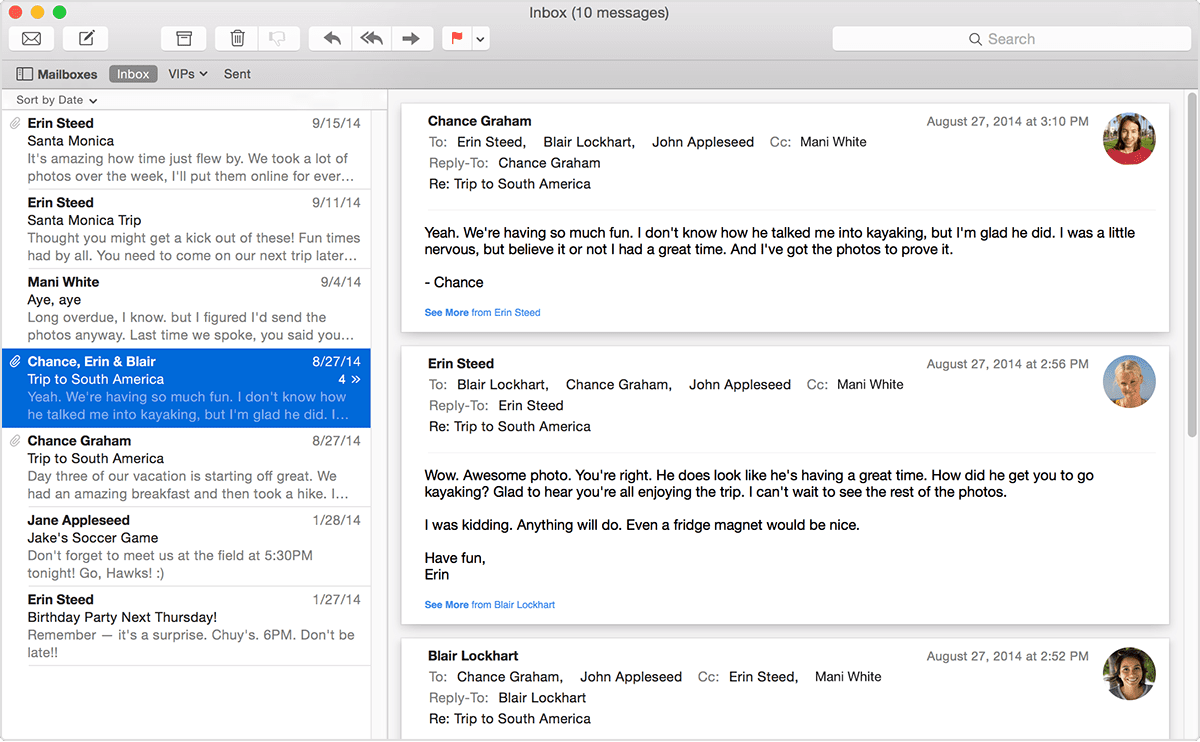 New mac email address